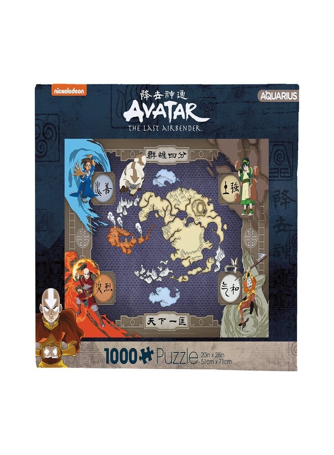 AQUARIUS Avatar Map Puzzle (1000 Piece Jigsaw Puzzle) - Officially Licensed Avatar: The Last Airbender Merchandise/Collectibles - Glare Free - Precision Fit - Virtually No Puzzle Dust - 20x28 In 65411 - Image 1